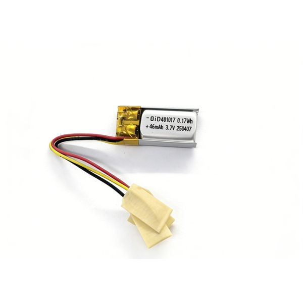 OID401017 3.7V 48mAh Medical-Grade Lithium-Ion Polymer Battery with Wide Temperature Range for Insulin Pumps