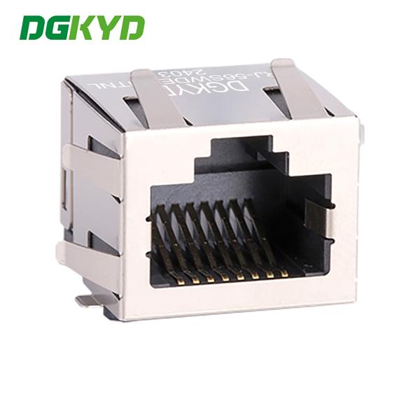 KRJ-56SWDESMTNL Connecteur RJ45 à port unique sans lumière SMT sans interface réseau filtre