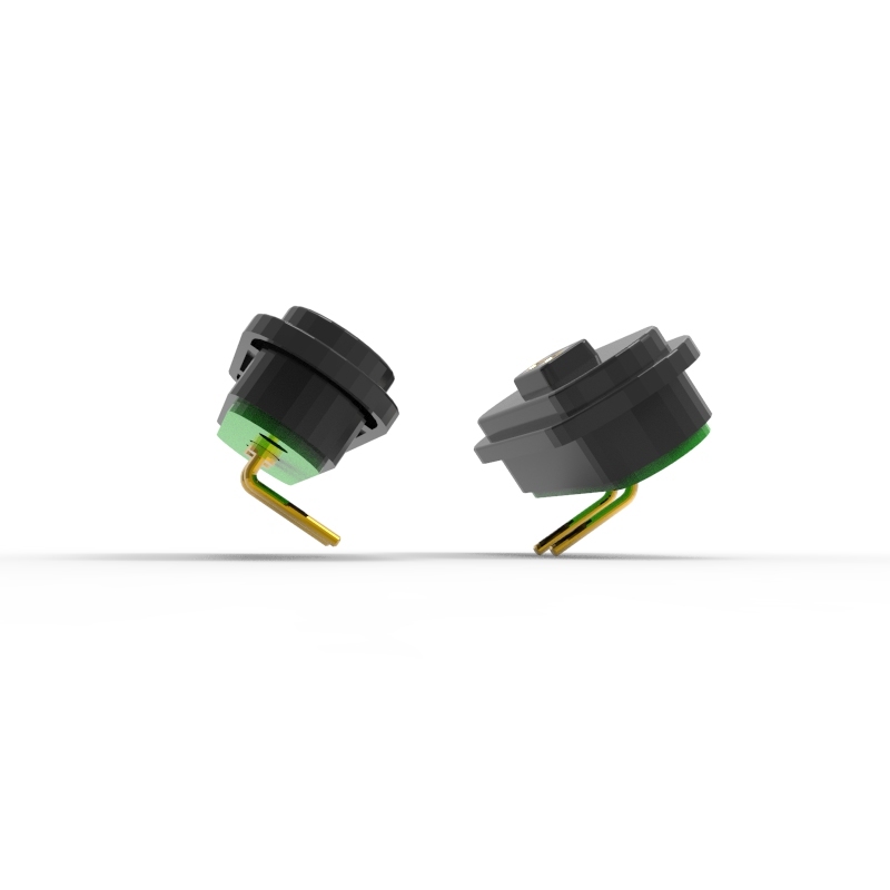 2.8mm pitch 2pin right angle male female pogo pin magnetic connector with PCB