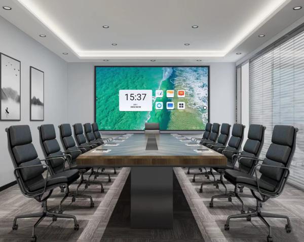 Tableau blanc à écran tactile interactif à double système 4K UHD 65 pouces