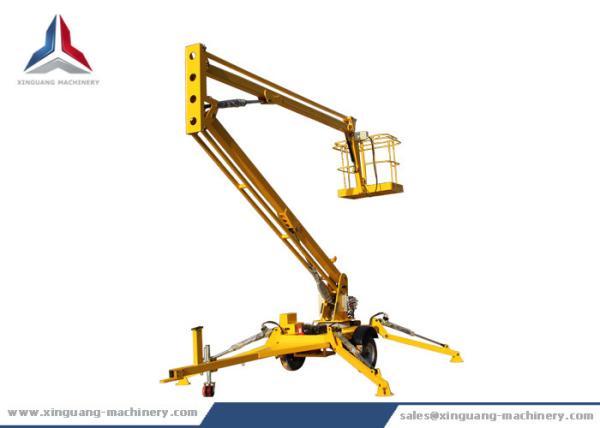 China Diesel Articulated Towable Hydraulic Boom Lift Platform with 22m Working Height