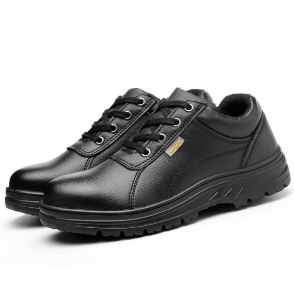 Microfiber Leather Waterproof Industrial Work Boots Steel Toe Anti Smash