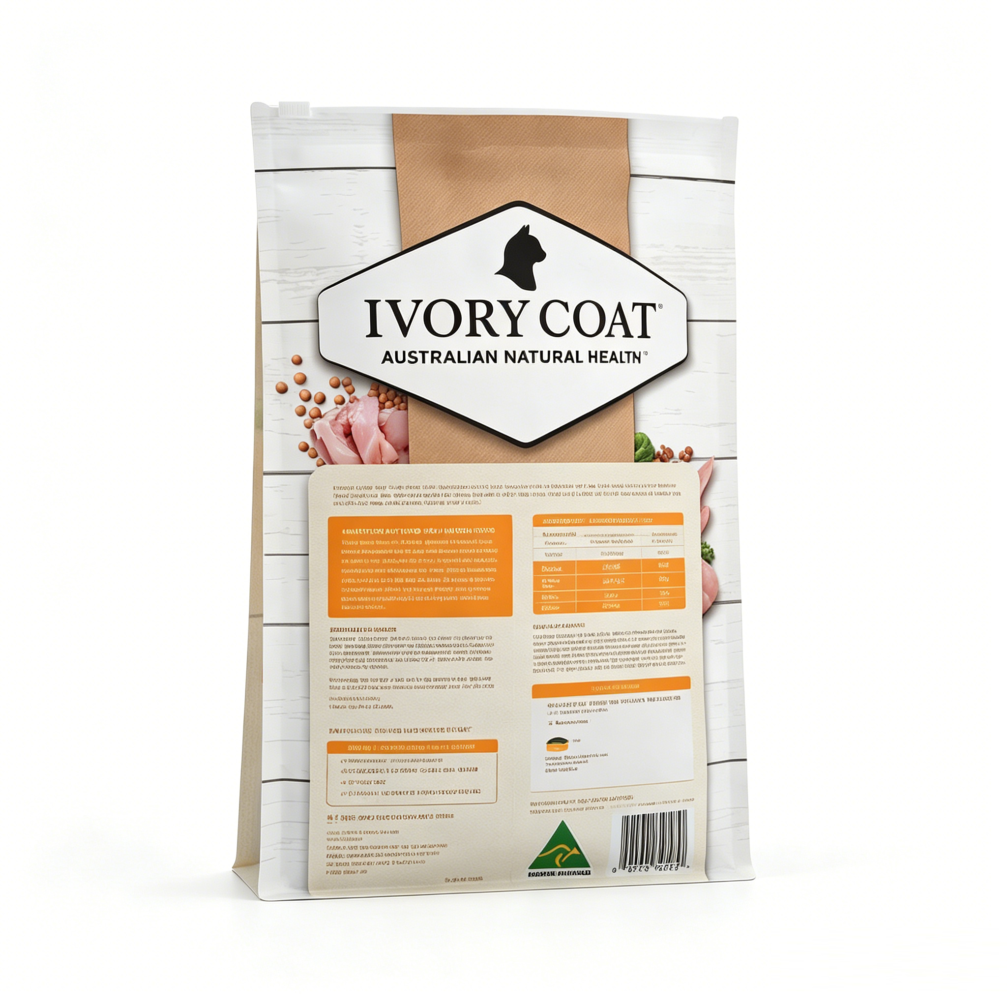 Recyclable Heavy-Duty Side Seal Pet Food Bag | Slider Zipper Flat Bottom Pouch For 4kg Grain-Free Adult Cat Dry Kibble Eco-Friendly Packaging