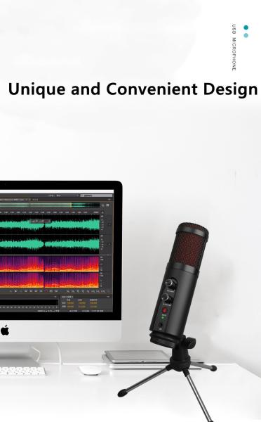 24 Bit USB Recording Microphone Home Online Teaching Microphone
