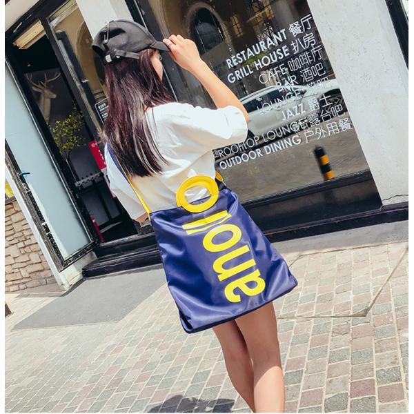 Summer small fresh letterpress nylon bag messenger bag can hand bill of lading shoulder bag