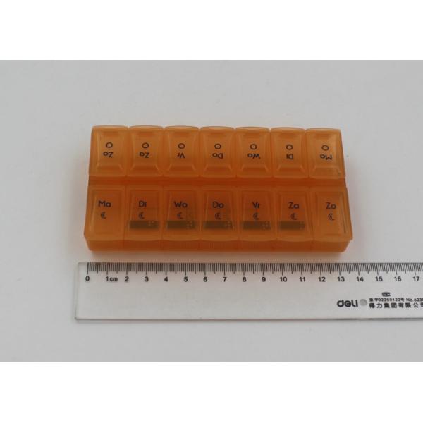 Durable Healthy Plastic Pill Box , Travel Pill Container For Household