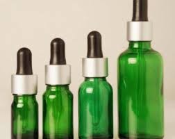 18/410 Essential Oil Spray Bottles 100ml Frosted Green Essential Oil Glass Bottles