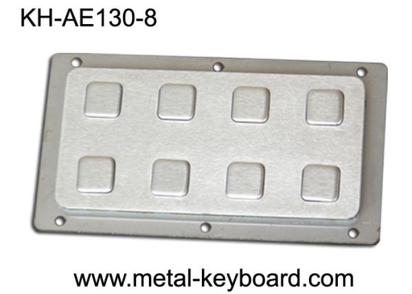 IP65 8 Keys Industrial Rear Panel Mount Number Keypads Stainless Steel