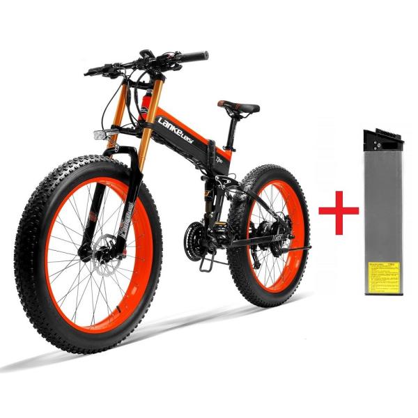 LANKELEISI 26'' 48V 1000W 14.5AH Panasoni'c Battery Electric bicycle E bike+Extra 14.5AH Panasoni'c Battery