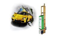 Laser que posiciona o seguimento automático vertical de máquina de impressão da parede bidirecional