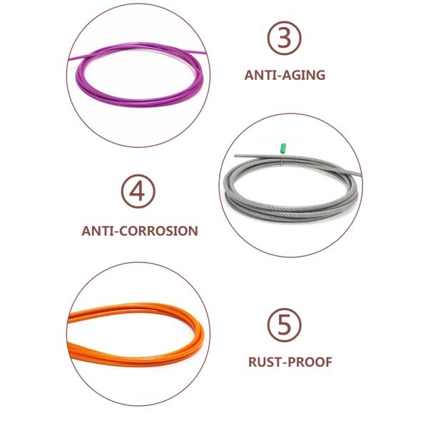 Стержня из нержавеющей стали, покрытая ПЭ ПВХ, для изгиба