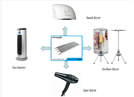 100V 200V 300V Thin Film Heater Aluminum PTC Heating Elements For Shoe Dryer