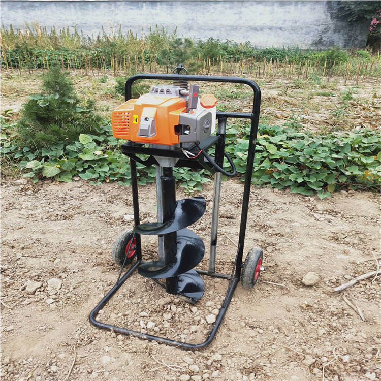 Agricultural Tree Planting Hole Puncher Garden Fence Ground Soil Drilling Machine with Motor Pump Gearbox Bearing