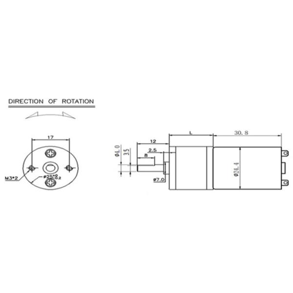 tracción cuatro ruedas 200rpm del motor del engranaje planetario de 1.57W DC para Toy Car
