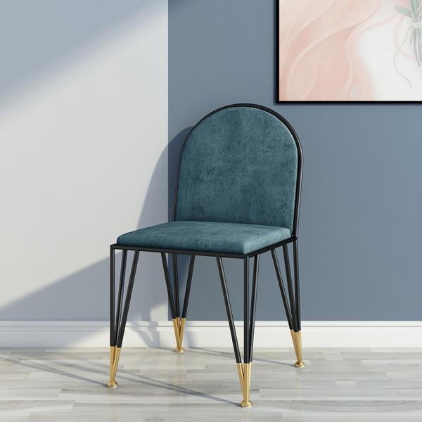 Fashionable Solid Wood Chairs / Metal Frame Dining Room Chairs