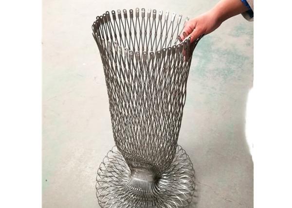 Corda de fio de aço inoxidável Mesh For Zoo Fence da virola 316 flexível