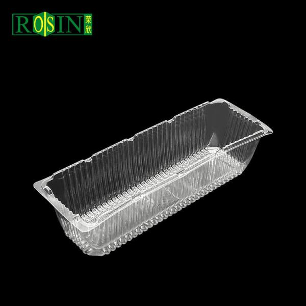 Customized Transparent PET Plastic Cookie Tray Rectangular Light Weight