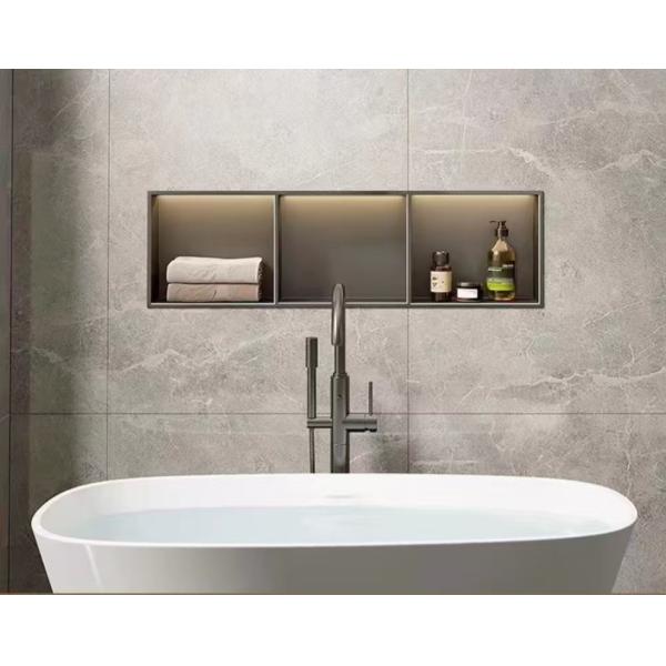 Niches de douche en acier inoxydable de haute précision Résistance à la rouille Niche de douche en métal
