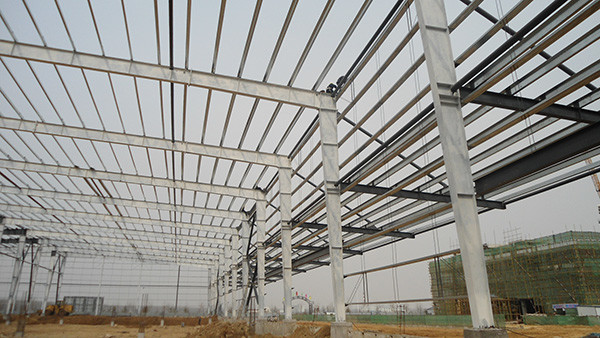 Pre Assembled Prefabricated Metal Sheds Q235 Q355 Steel Frame Shed