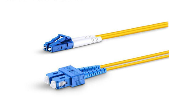 LC - SC Single Mode Fiber Optic Patch Cord 500 Cycles Durability ISO9001