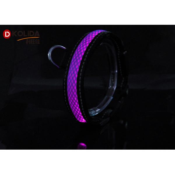 Waterproof Outdoor Walk Pet LED Dog Collar Nylon With Airmesh And LED Light
