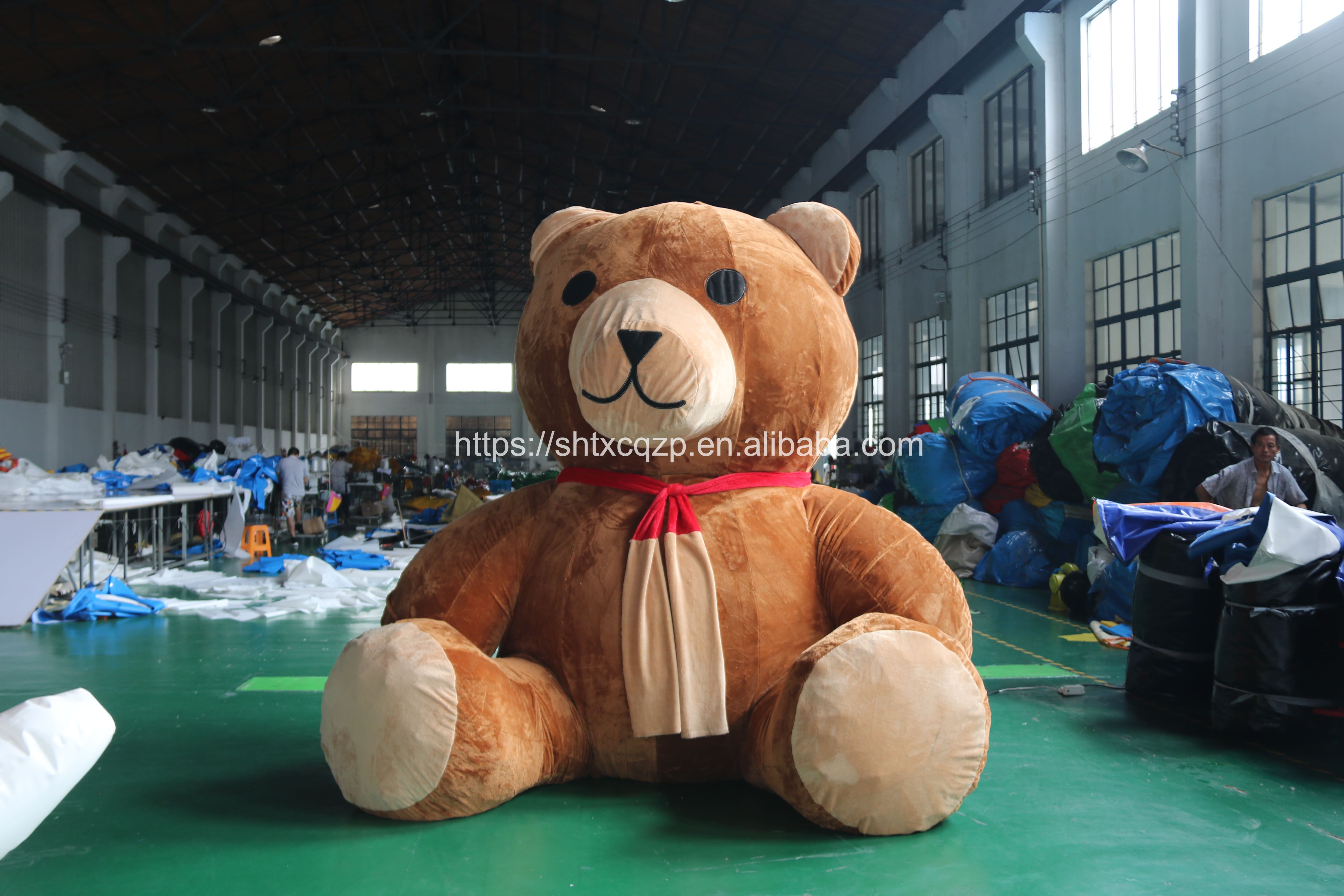 Custom Advertising Cute Inflatable Plush Bear Animal Model/inflatable Cartoon Model for Party/ Event Holiday Decoration
