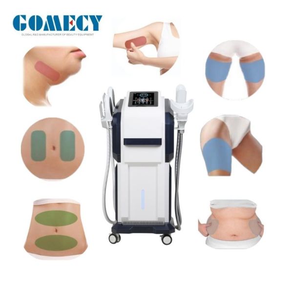 4 Handles 360 Degree Fat Freeze Body Sculpting Cryolipolysis Slimming Machine with 7 Tesla HI-EMT and Adjustable Cooling