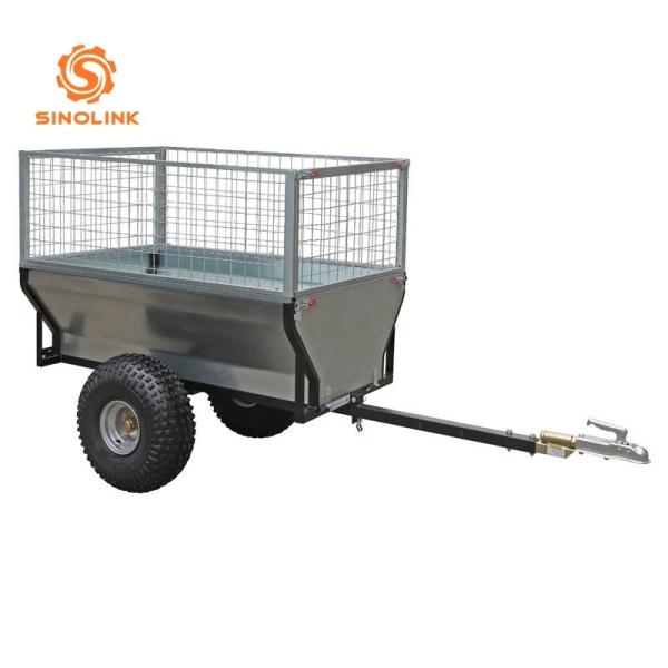 Utility Tow Behind Dump ATV Trailer Farm Forestry Heavy Duty Quad Trailer