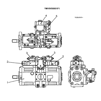 Sk330-6e Kobelco Соленоидный клапан Yn35v00003f1, Прочный клапан экскаватора Yn35v00018f2