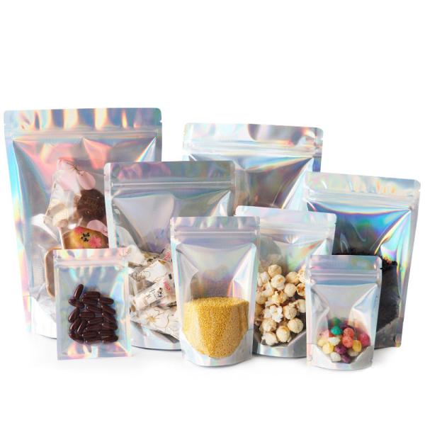 Aluminum Foil Back Zip Lock Stand Up Pouch 20*30cm Plastic Zipper Bags Packaging