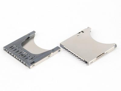 Ligas de cobre do micro Sd soquete de Sandish, conector de cartão da memória dos multimédios
