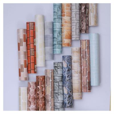 Width 122cm 60cm 3D Washable Wallpaper Moisture Proof 3D Brick Wallpaper Sticker