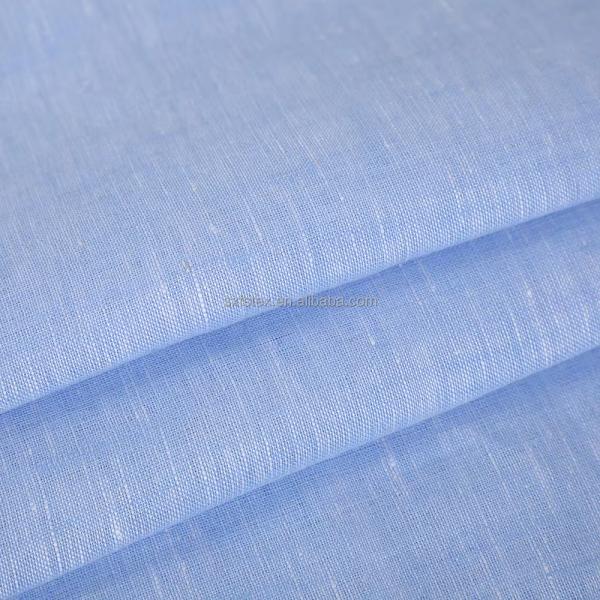 100% Linen Fabric Breathable and Healthy Natural Fiber Yarn Dyed Woven Pure Linen Women and Men for Clothing