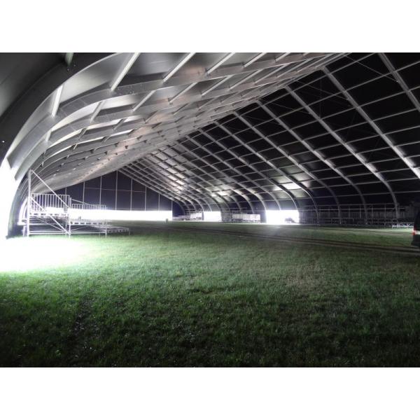 36x36m алюминиевые 6082 T6 изогнули стадион футбольного поля шатра события водоустойчивый