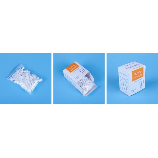 Белая стерильная игла колоть для ПК анализа крови 30G 100