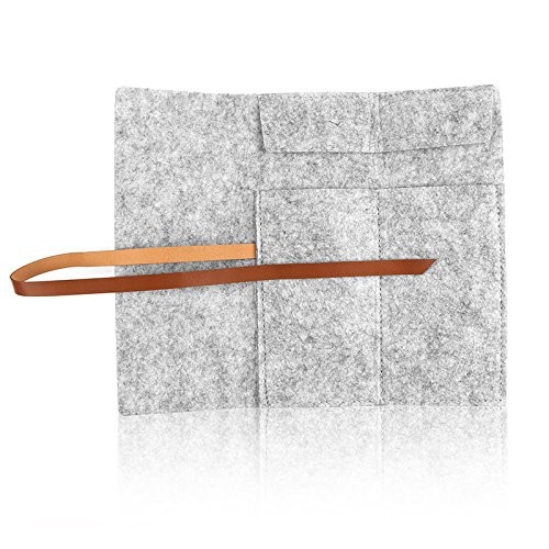 Bundle Felt Pencil Wrap Case , Wool Felt Fabric Pencil Case Cosmetic Bag