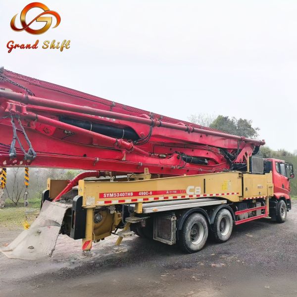 Used SANY SYM5340THB 48m Boom Concrete Pump Truck with 170m³/h Output, 2020 Model Ready to Ship