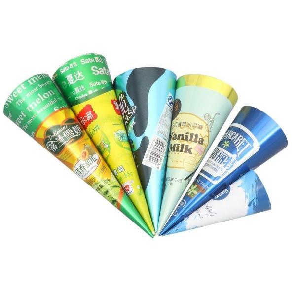 Customized Single Wall Ice Cream Cone Paper Wrapping Paper for Eco-Friendly Packaging
