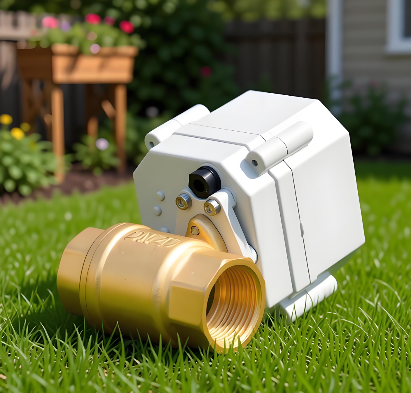 Etrany 3/4in NPT AC110-230v CR202 Normally Closed Motorized Brass Ball Valve Electric Water Valve IP67 Protection