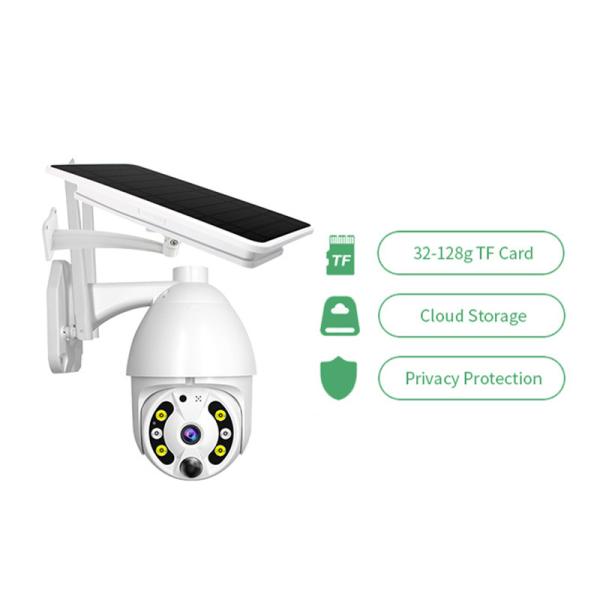 4G Solar Powered Camera Two-Way Audio 1080P Solar Cctv Wireless Network PTZ Cloud Storage Outdoor Camera