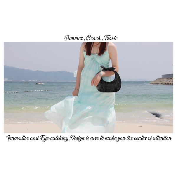 clutch bag, handy bag, handbag, handle bag, Portable Straw Makeup Toiletry Wash Bag Factory OEM Travel Hollow Out Knitted Cosmetic Carry Clutch Pouch Bag Gift