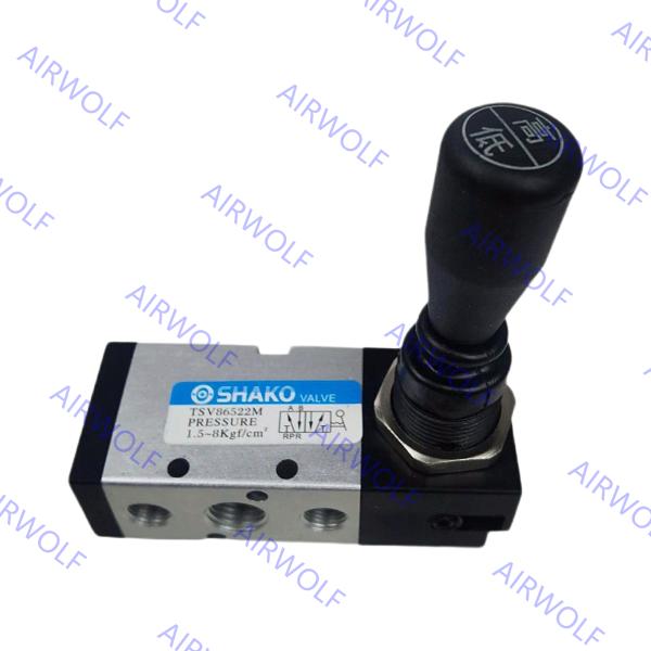 TSV86522M SHAKO Series Hand-Pull Valve TSV86522S TSV98322M TSV98322S 5/2way, 3/2 way 1/4