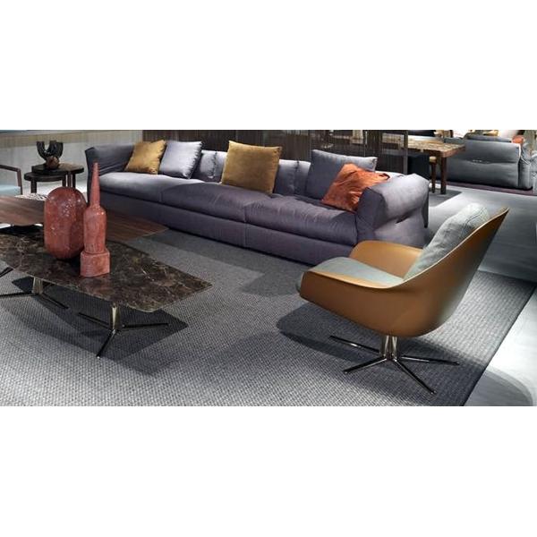 Sveva Swivel Flexform Armchair , Flexform Dining Chairs With Armrests