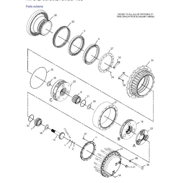 Ассы мотора перемещения экскаватора 324Д Э324Д гусеницы конечной передачи КАТ324Д 2276133 227-6133