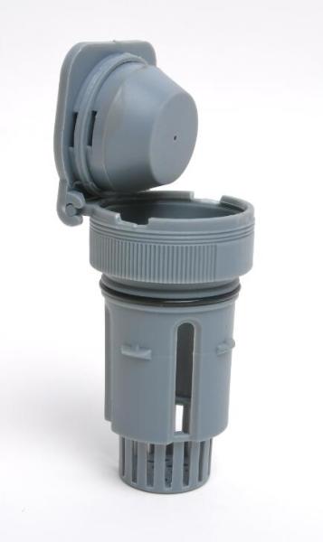PP Float Vent Plug 75/92mm Grey Water-Saving Design for Forklift Battery Safe Venting
