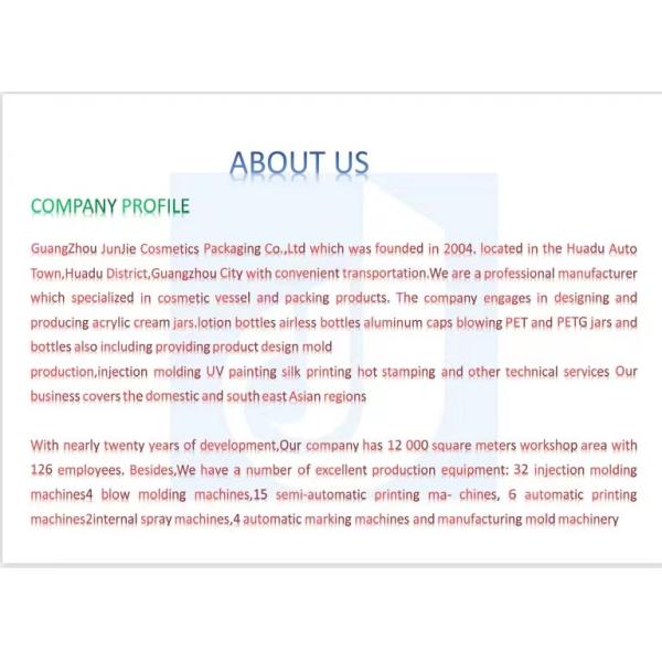 AS Collar 20lm 30ml 50lm Airless Pump Spray Bottle for Sunscreen and Vacuum Cream Pump Bottle in Cosmetic Packaging