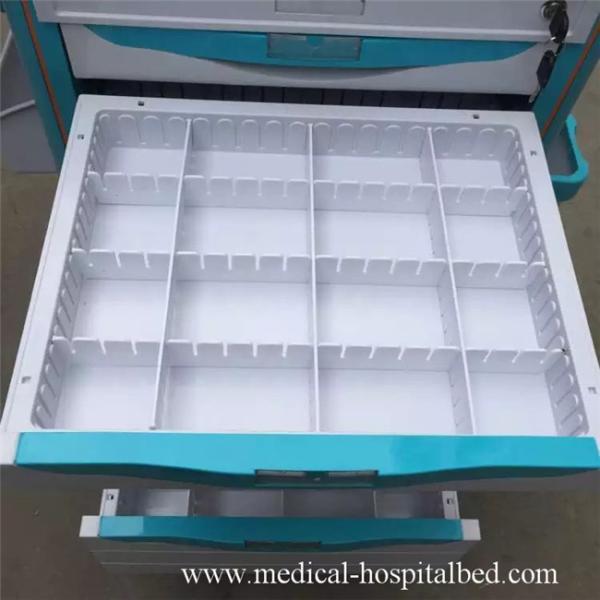 Ручная медицинская тележка аварии для клиники с доской ABS пластичной верхней