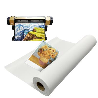 Wallpaper Matte Adhesive Canvas Peel And Stick Printing Fabric For Wall Decoration 350gsm