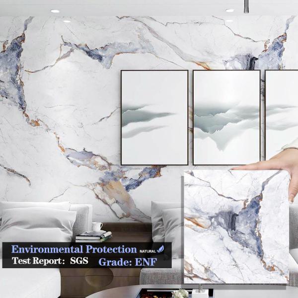 Impermeável e fácil de instalar Painéis de Veneer de Madeira de Mármore Painéis de Parede Decorativos Internos Novos Produtos Painéis de Parede de Mármore