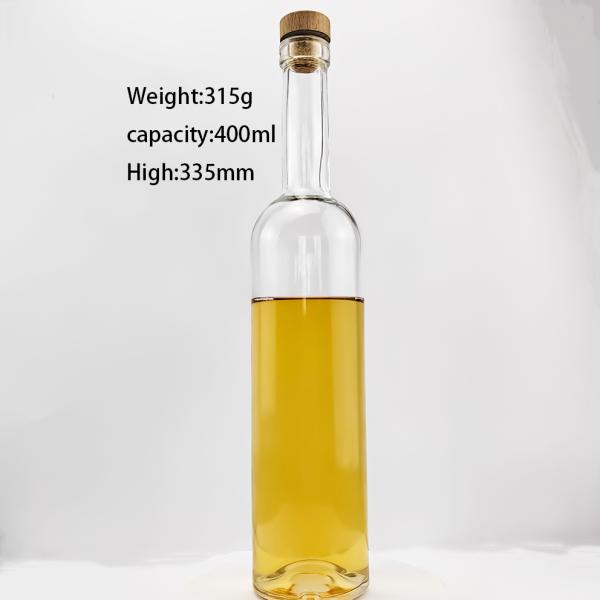 Стеклянные изделия Маленькая бутылка с вином с пробкой и колёсом изготовлена в Шаньдун